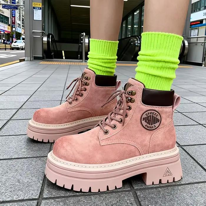 Bottines courtes à mi-talon pour femmes