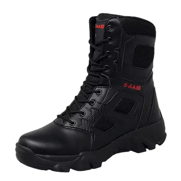 Bottes de loisirs en plein air pour hommes, style britannique, hiver, étanches, bottes de randonnée et de moto, bout rond, talons bas, ajustement parfait, doublure en peluche, semelle en caoutchouc