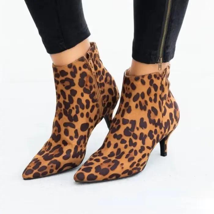 Bottines de luxe à bout pointu pour femmes