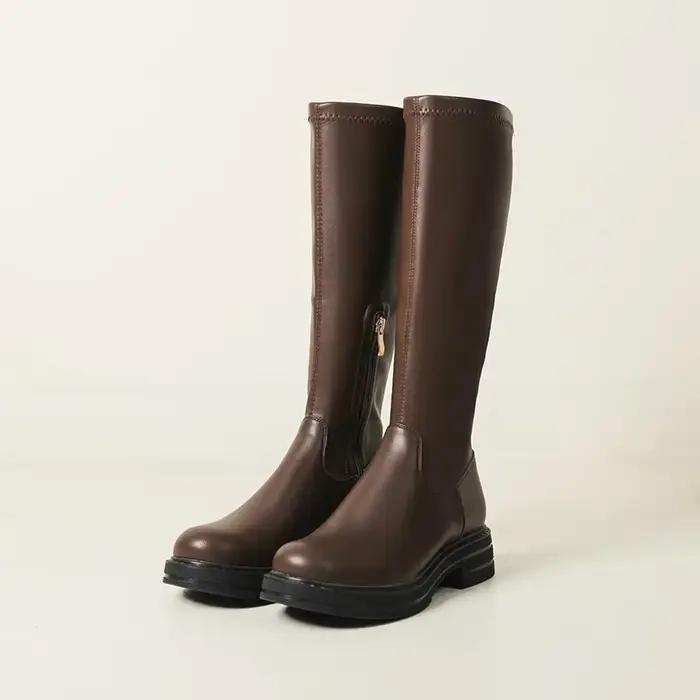 Bottines extensibles en PU souple