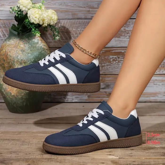 Chaussures de sport et de loisirs élégantes à bout rond pour femme, légères, grandes tailles, tendance, collection Printemps/Automne