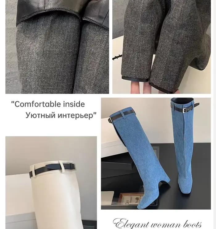 Ods-Bottes de Luxe Élégantes au Genou