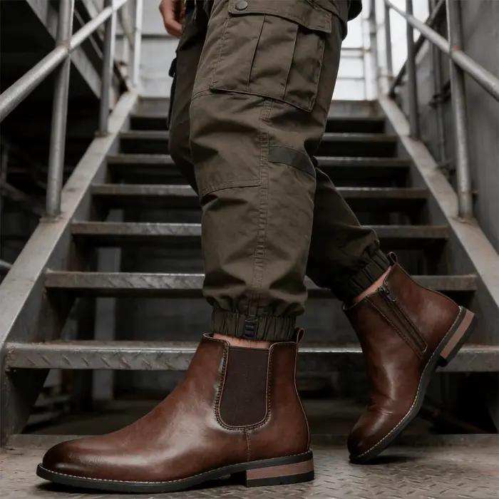 Bottes en cuir pour hommes