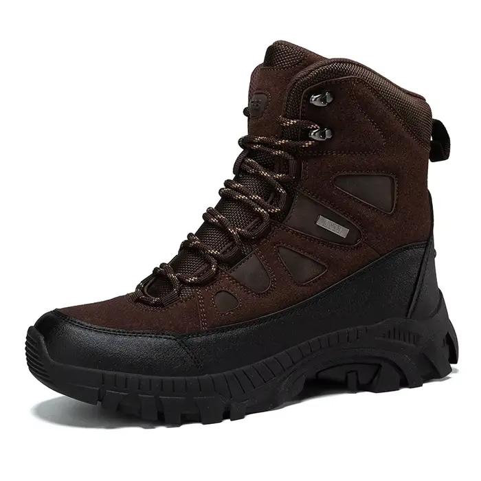 Bottes tactiques montantes pour hommes, bottes d'entraînement de combat respirantes, bottes de randonnée d'extérieur antidérapantes et résistantes à l'usure grandes tailles