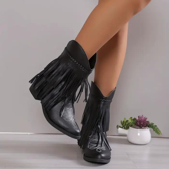 Botines rétro en tissu de coton pour femmes, résistantes à l'eau, talons carrés, bottines pour hiver, bottes cheville élégantes, bottes rétro pour femmes occasions spéciales