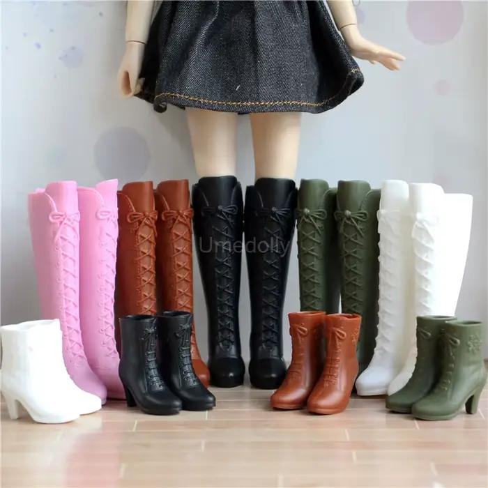 Miniaure-Bottes longues de course pour fille, accessoires de jouets, chaussures à la mode, Blyth Azone Butter, 1 paire, 1/6