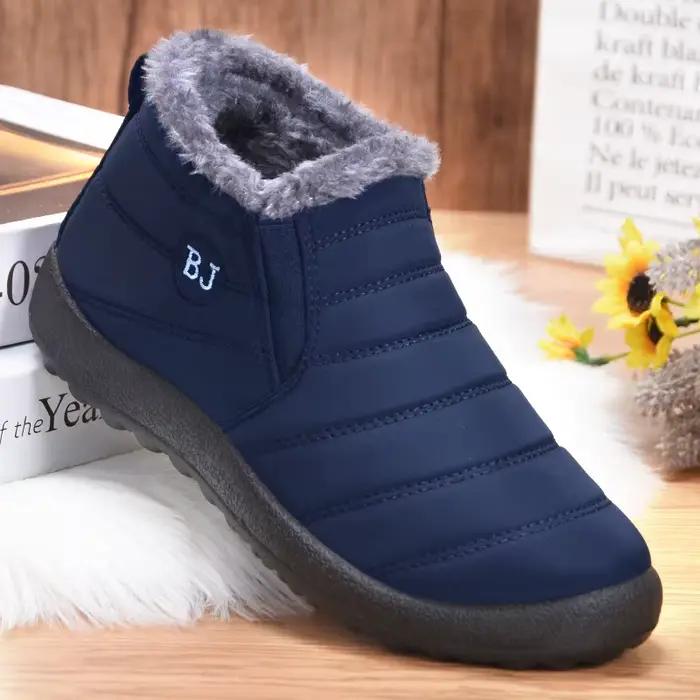 ELUVA hommes bottes de neige thermique imperméable bottes d'hiver anti-dérapant chaussures de plein air pour hommes chaud confortable léger bottes de chasse