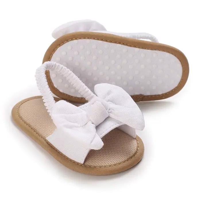 Sandales d'été pour bébés filles, nœud 3D, semelle souple, Parker ouvert, chaussures de marche pour 03/Beach Party