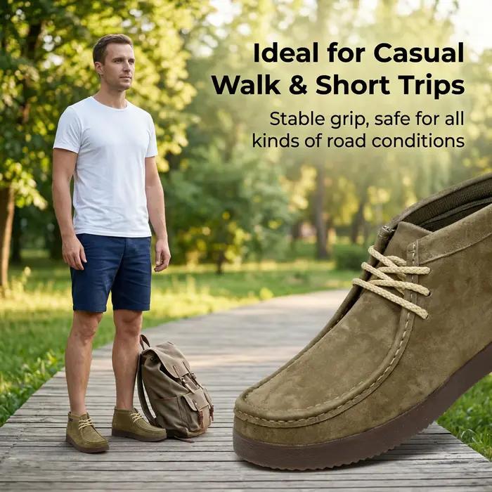 Bottes en daim de porc urtesico pour hommes, bottes Oxford, élégantes et respirantes, parfaites pour les occasions décontractées automnales et printanières