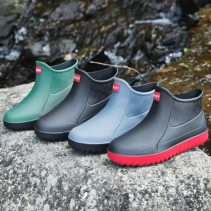 2025 bottes de pluie pour hommes nouvelles chaussures de pêche de randonnée en plein air travail de cuisine