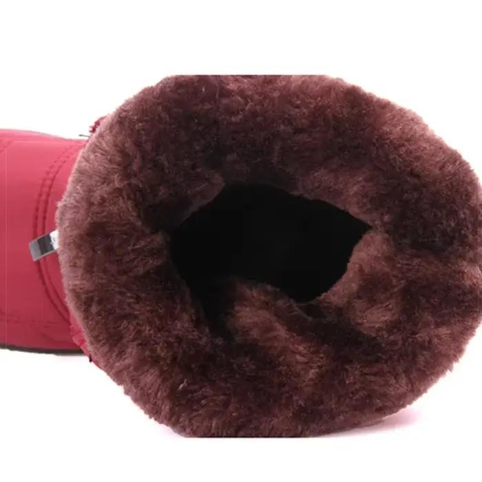 Bottes de neige mi-mollet imperméables pour femmes