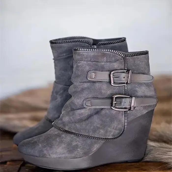 Bottines en daim pour femmes