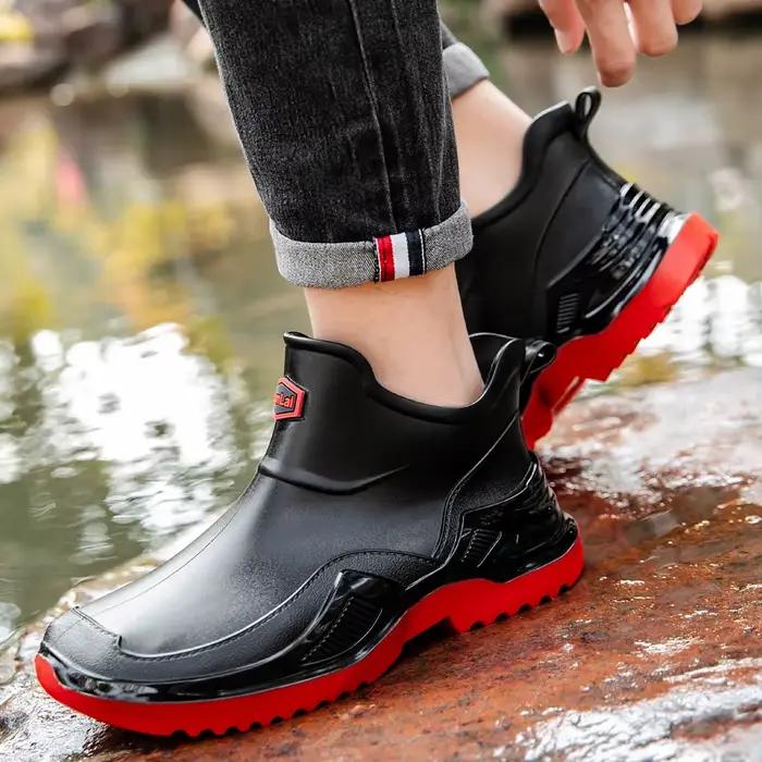 Bottes de pluie à cheville pour hommes