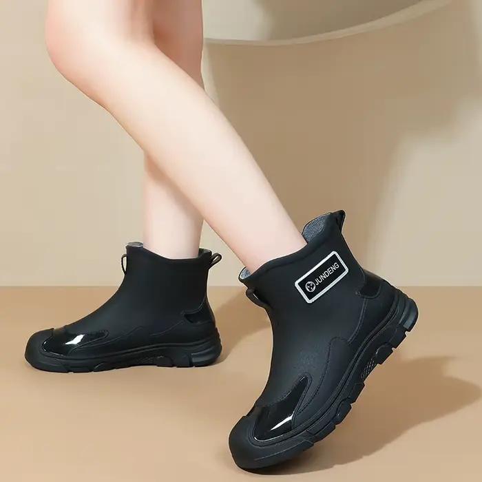 Bottes de pluie basses confortables pour femmes