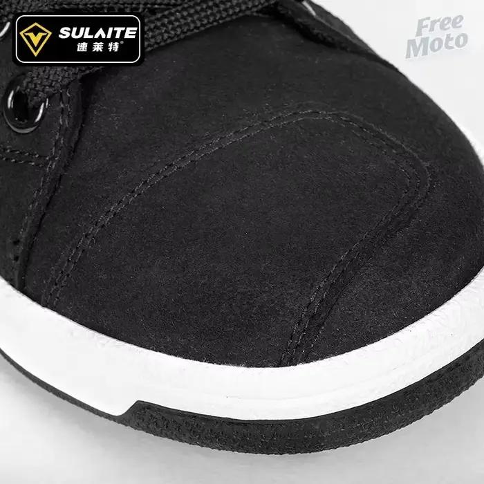 SULAITE bottes de moto pour hommes 4 saisons Anti-chute anti-dérapant réfléchissant tout-terrain loisirs chaussures de motocross