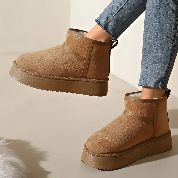 Bottes de neige à fond épais pour femmes