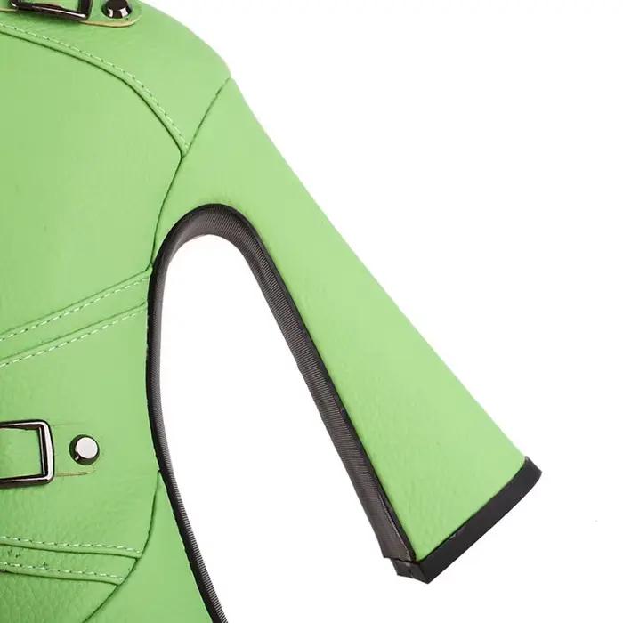 Bottes élastiques au-dessus du genou en cuir métallisé à semelle épaisse, talon haut de 14 cm, bottes pointues, nouvelles chaussures pour femmes 2024, taille 34-45