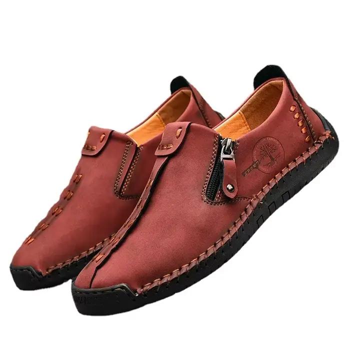 Bottes à glissière décontractées en caoutchouc pour homme, style élégant et confort moderne, idéal pour les occasions formelles et informelles