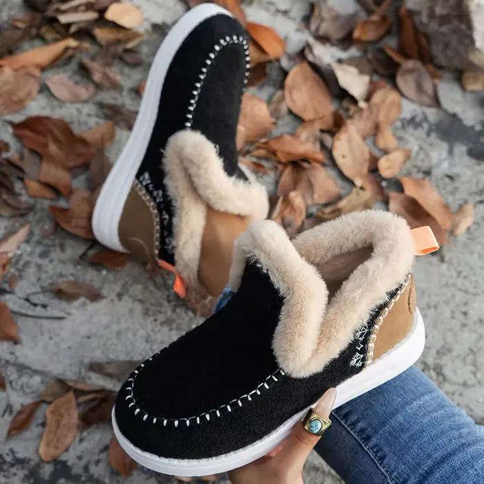 Femmes bottes femmes bottines pour chaussures d'hiver femme 2025 fourrure Botas Mujer garder au chaud chaussons femme bottes de neige chaussures d'hiver