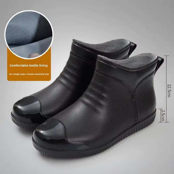 Bottes de pluie basses et tendance pour hommes adultes