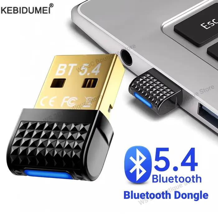USB Bluetooth 5.4 adaptateur émetteur Bluetooth récepteur Audio Bluetooth Dongle sans fil USB adaptateur pour ordinateur PC portable