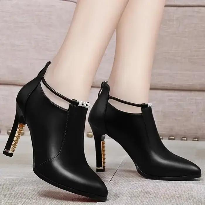Bottines Chelsea Sexy à plateforme de cheville pour femmes