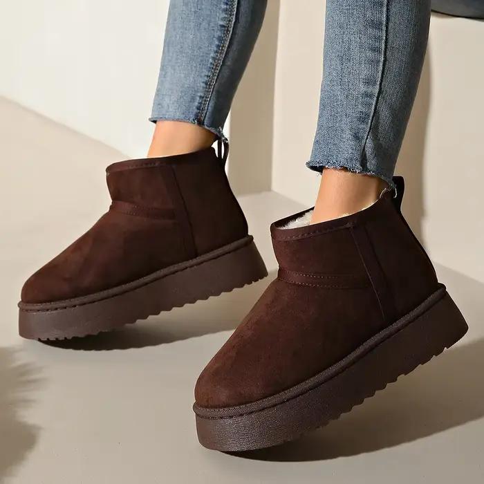 Bottes de neige à fond épais pour femmes