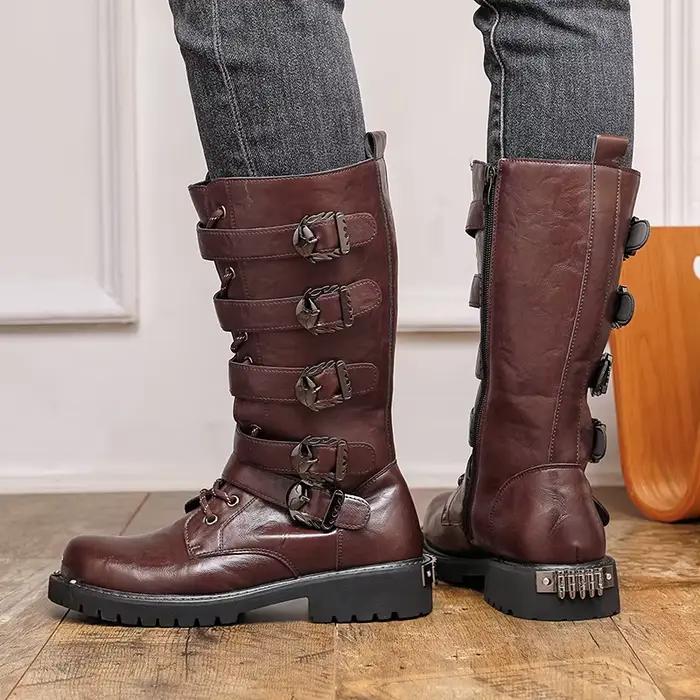 Bottes de mode montantes pour hommes