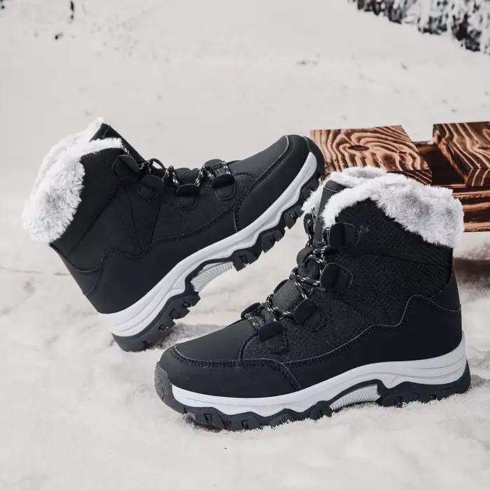 ELUVA bottes de neige hommes femmes hiver thermique imperméable anti-dérapant chaud confort en plein air randonnée