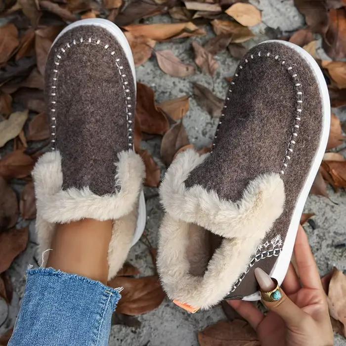 Femmes bottes femmes bottines pour chaussures d'hiver femme 2025 fourrure Botas Mujer garder au chaud chaussons femme bottes de neige chaussures d'hiver