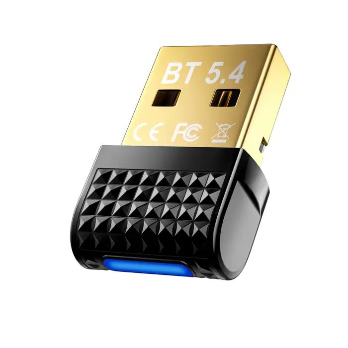 USB Bluetooth 5.4 adaptateur émetteur Bluetooth récepteur Audio Bluetooth Dongle sans fil USB adaptateur pour ordinateur PC portable