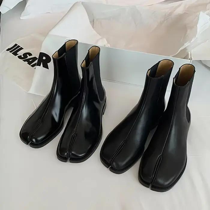 Bottes en cuir Tabi pour femmes