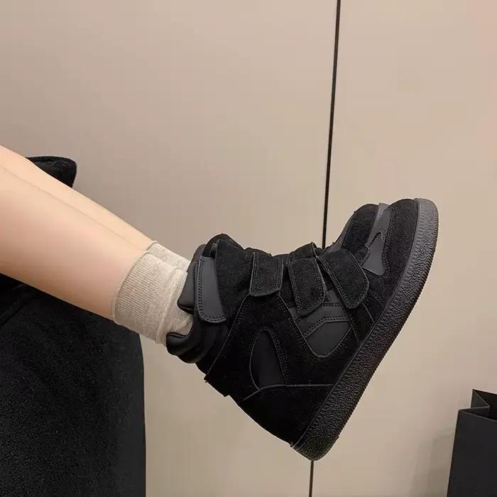 Nouvelles Bottines Confortables à Talon Haut et Semelle Épaisse