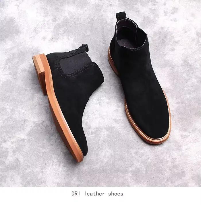 Bottes courtes en daim européen et américain pour hommes