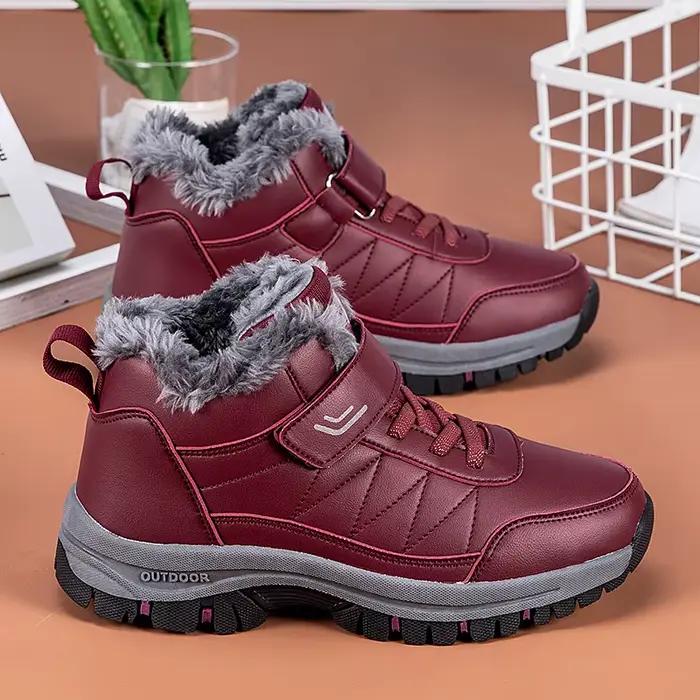 Bottes de neige ELUVA pour hommes thermiques imperméables anti-dérapantes chaude pour le travail en plein air et les loisirs bottes d'hiver élégantes et durables