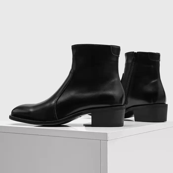 Nouvelles Bottes Chelsea Designer pour Hommes – Bottines en Cuir Décontractées et Tendance, Chaussures Montantes d'Extérieur pour Hommes, Bottes Souples pour la Marche et le Business