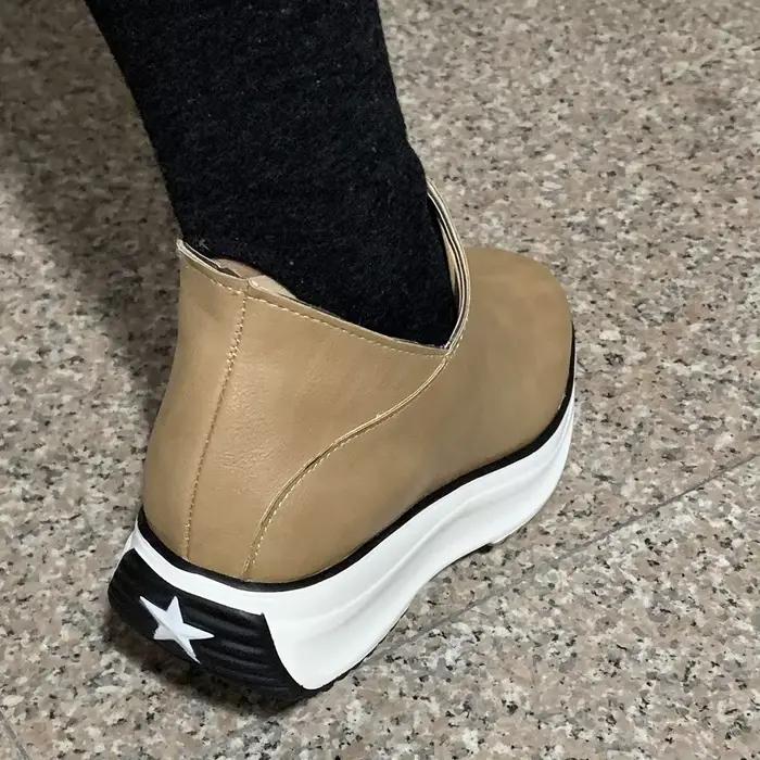Bottines en cuir pour femmes