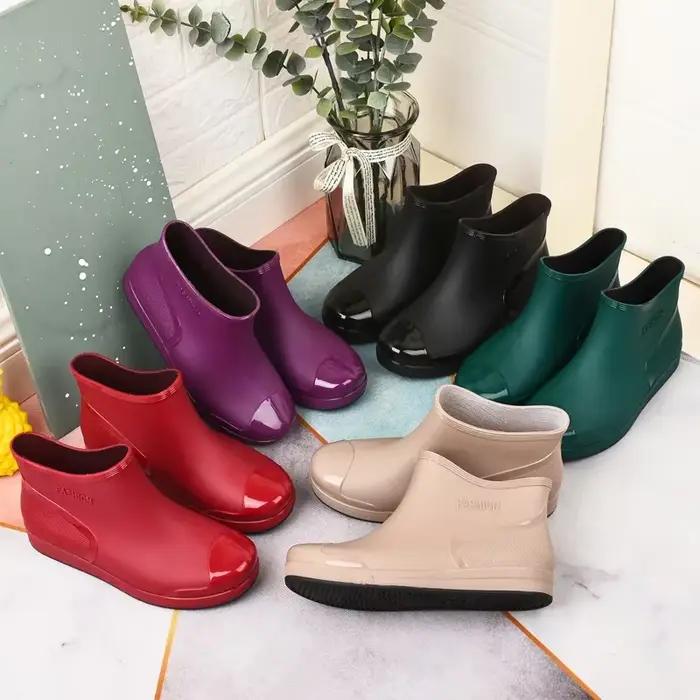 Bottes de pluie basses à la mode pour femmes