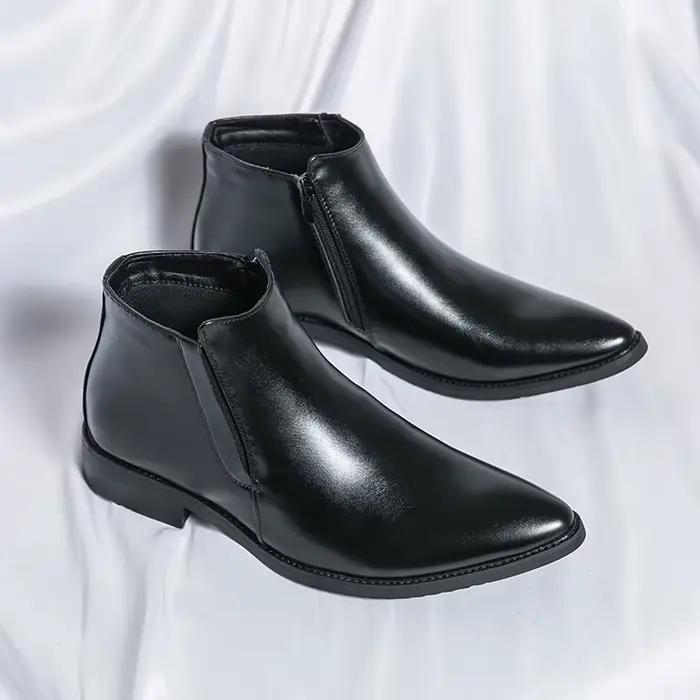 Bottes pointues courtes pour hommes