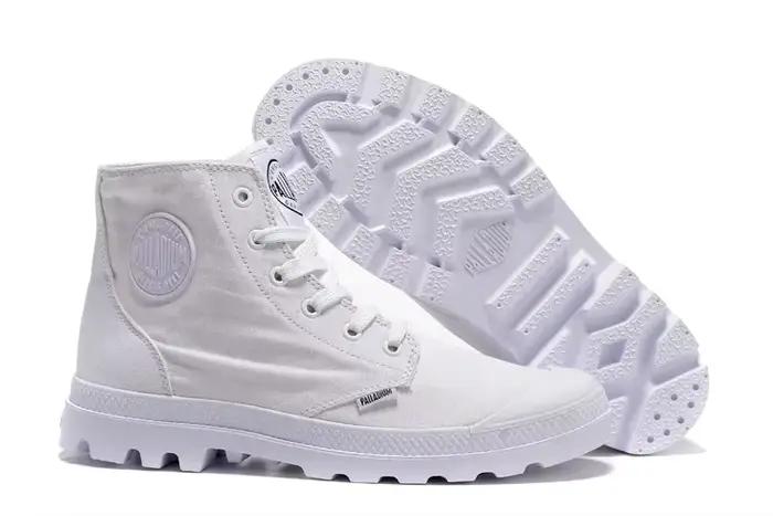 Original extérieur PALLADIUM Pampa classique toile chaussure cheville Botas Cowboy baskets bottes mode toile chaussures taille Eur 35-45