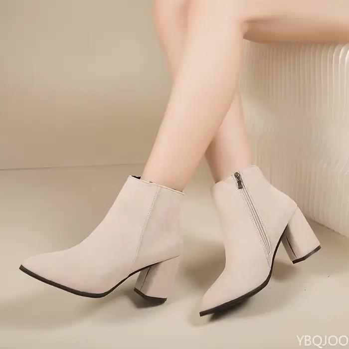Bottes courtes polyvalentes à la mode pour femmes