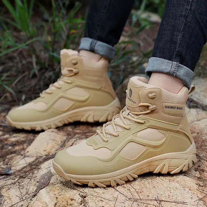 Bottes montantes en cuir pour hommes