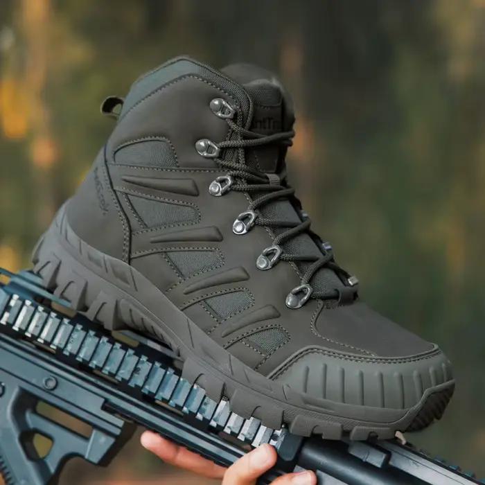 Nouvelles bottes tactiques pour hommes, bottes de chasse ultralégères pour l'extérieur, antidérapantes, de haute qualité, bottes du désert imperméables, bottes militaires