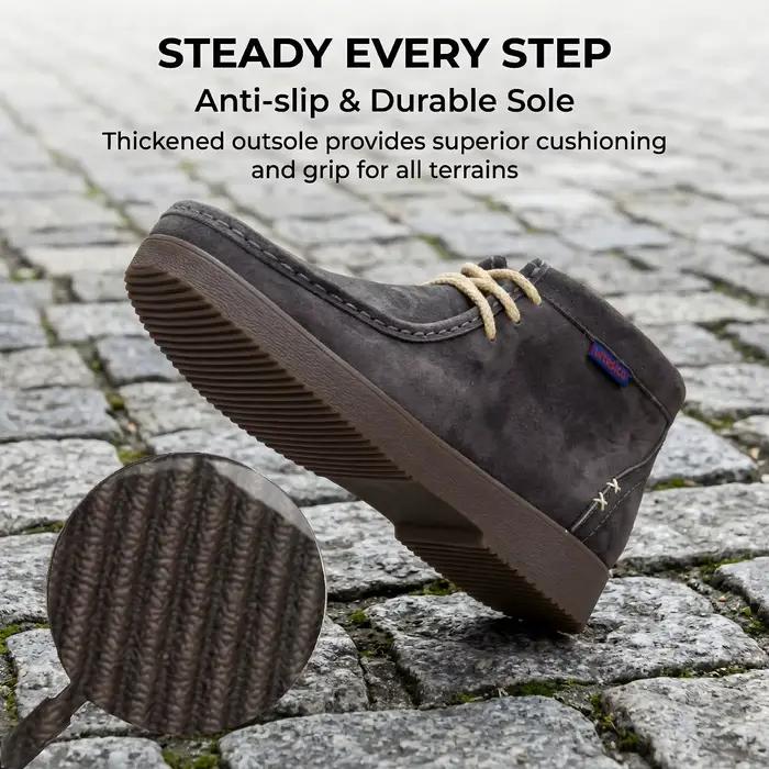Bottes en daim de porc urtesico pour hommes, bottes Oxford, élégantes et respirantes, parfaites pour les occasions décontractées automnales et printanières