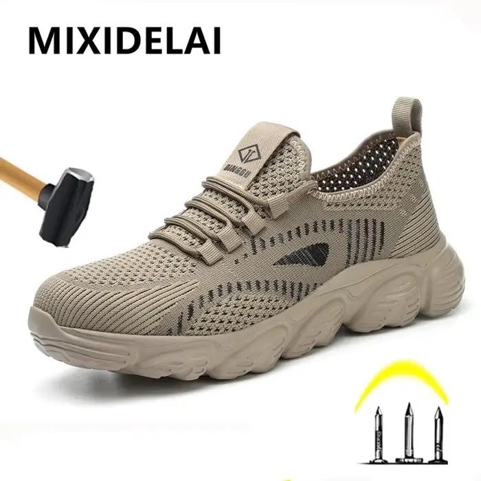 Bottes de travail en acier anti-écrasement et anti-piercing pour homme, mixidelaï, confort, sécurité, printemps automne, travail, sécurité, occasions spéciales