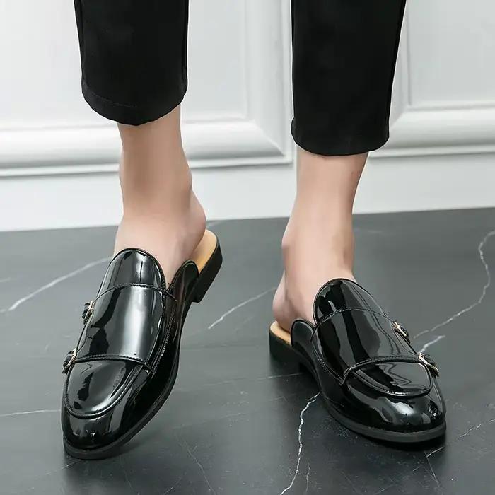 Chaussures en cuir décontractées pour hommes mocassins