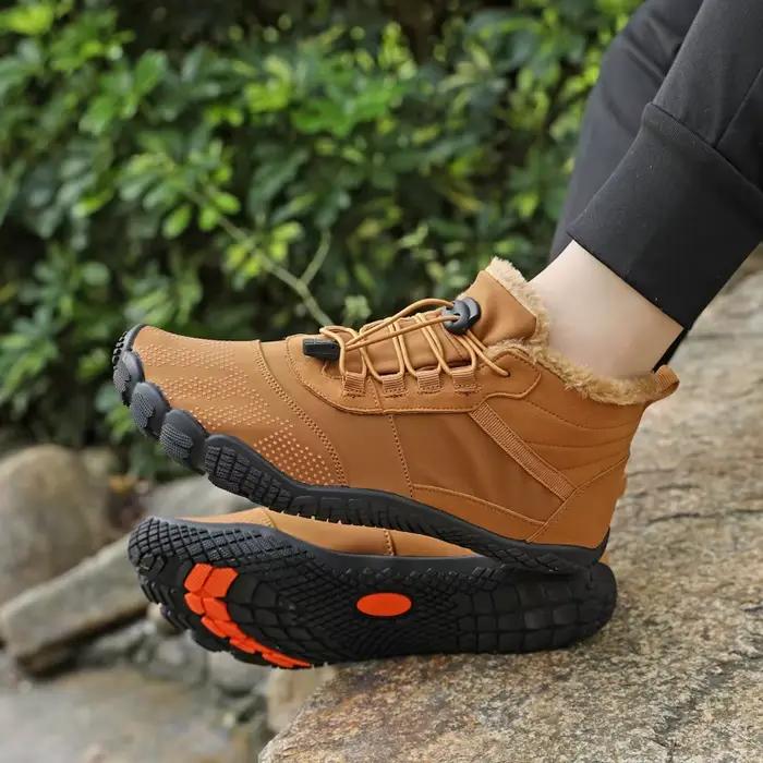 Nouvelles bottes d'hiver pour hommes femmes neige pieds nus chaussures décontractées