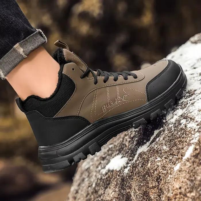 ELUVA hommes bottes de neige imperméables hiver bottes de sécurité antidérapantes Super chaud thermique isolé léger bottes de travail en plein air pour hommes