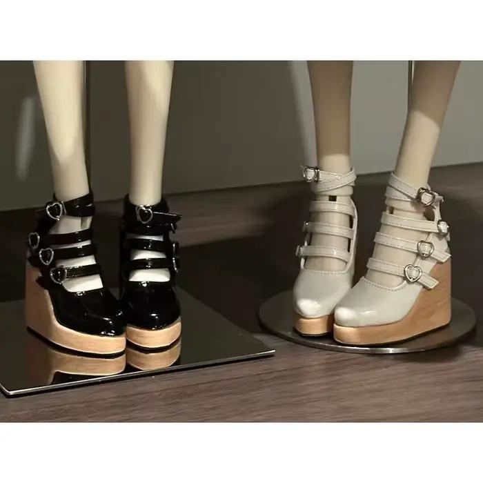 Chaussures de poupée BJD pour poupée 1/3 1/4, noires, roses, bleues, blanches, à talons hauts, accessoires pour poupée, chaussures de jouet, cadeau
