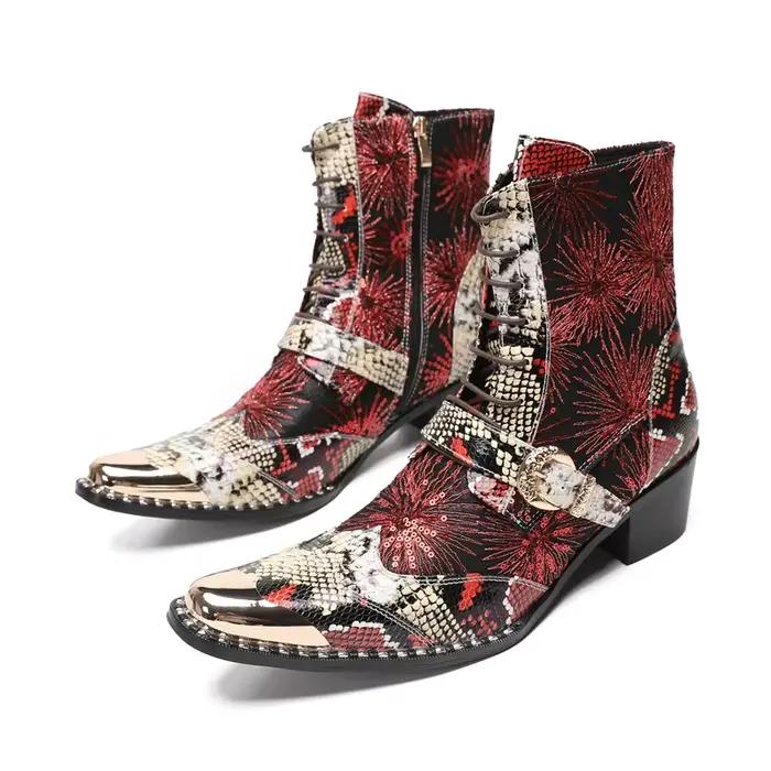 BOARD-Bottes de Luxe à Talons Hauts pour Homme, en Cuir group, Bottes de Rincage, Noires, Italiennes, Stephanfur s, Pointues, Parker, Cowboy